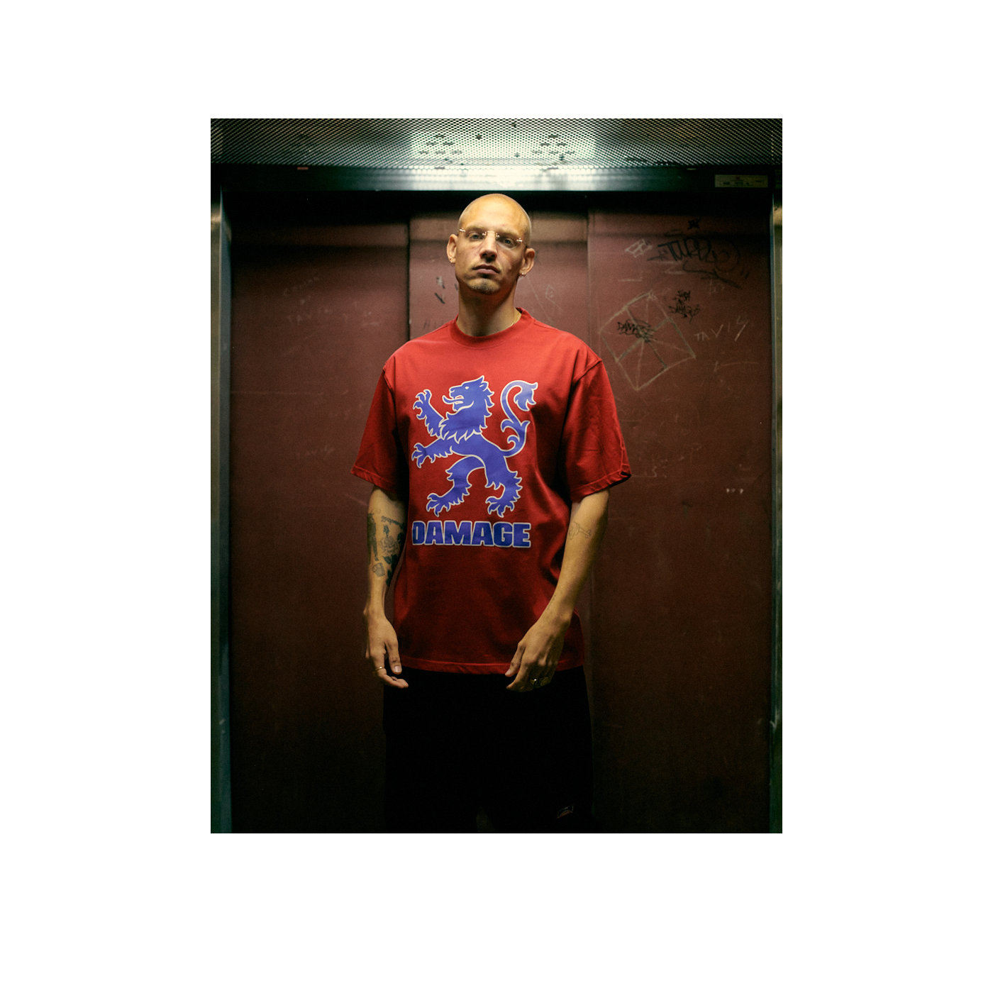 Heraldic Tee Red