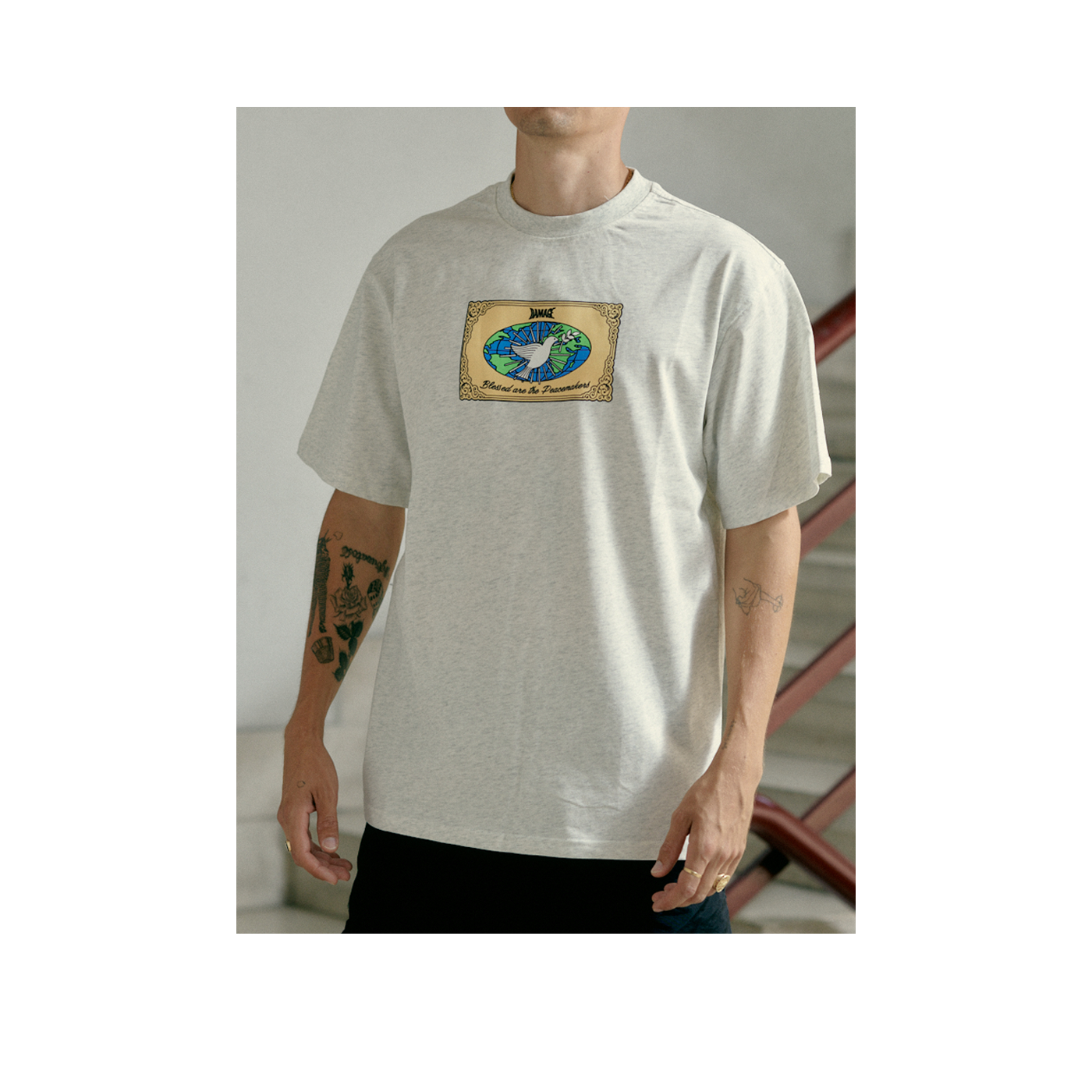 Peacemaker Tee Ash