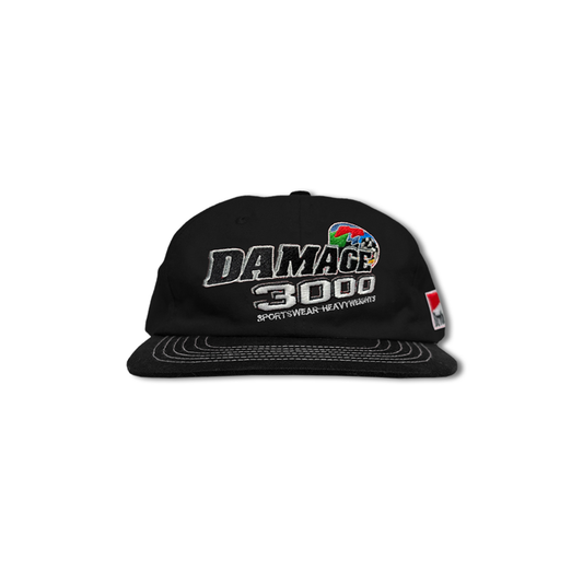 D3000 6 Panel Cap Black