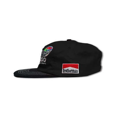 D3000 6 Panel Cap Black