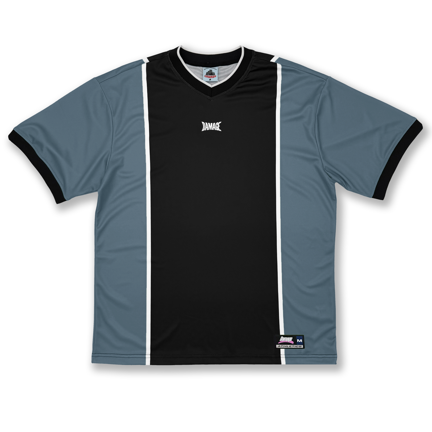 Athletics Jersey Black & Ocean Blue