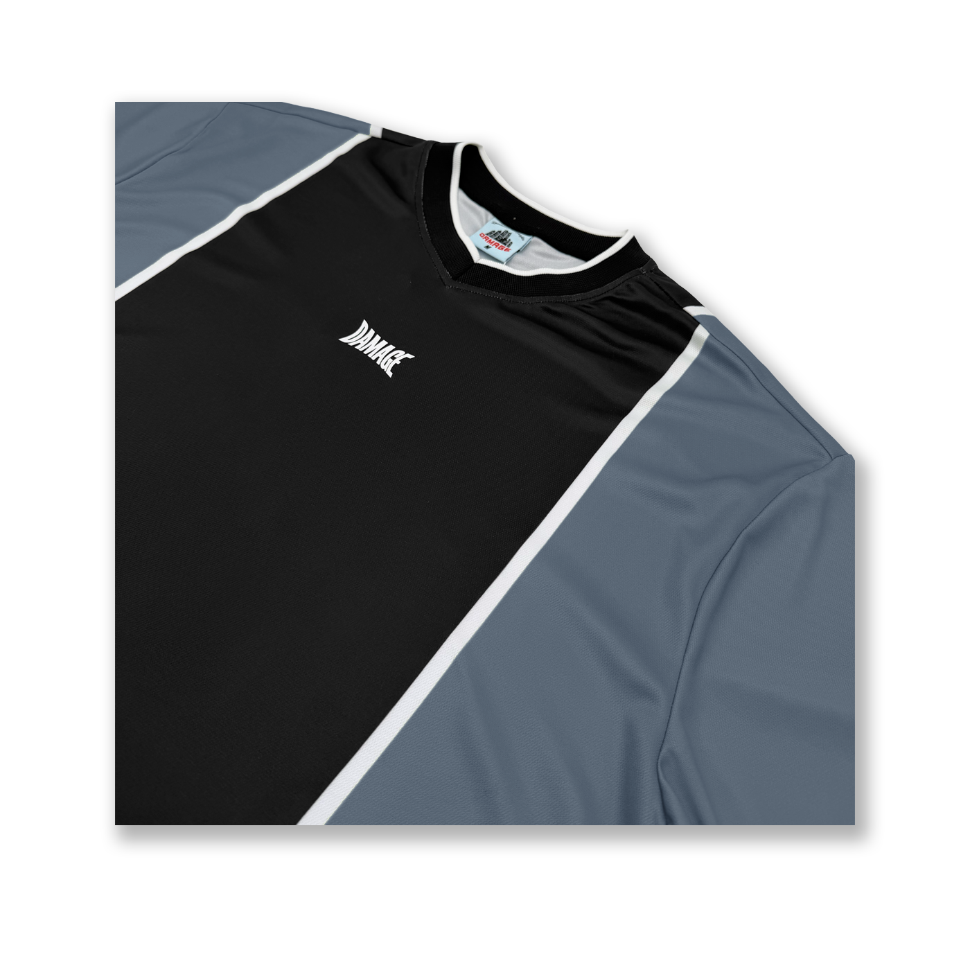 Athletics Jersey Black & Ocean Blue