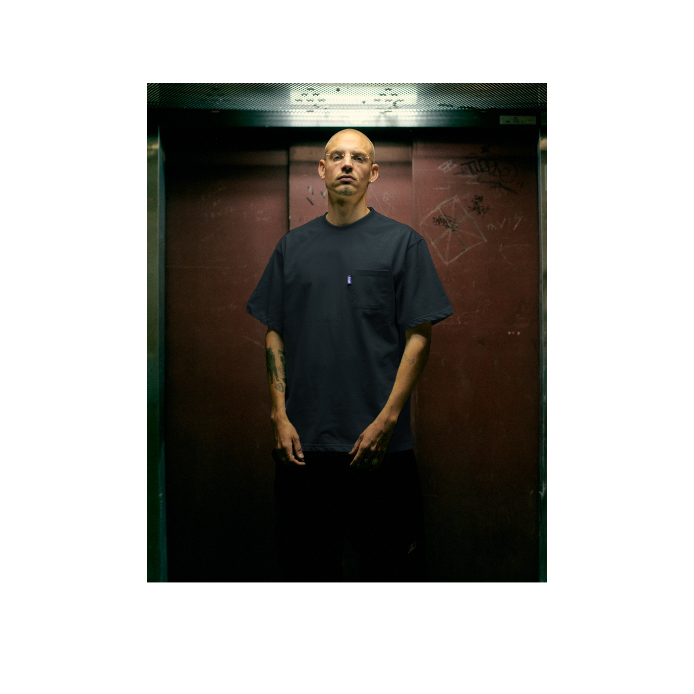 Pocket Tee Steel Blue