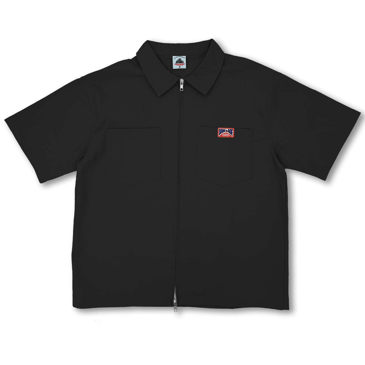 Uniform Zipper Shirt Black