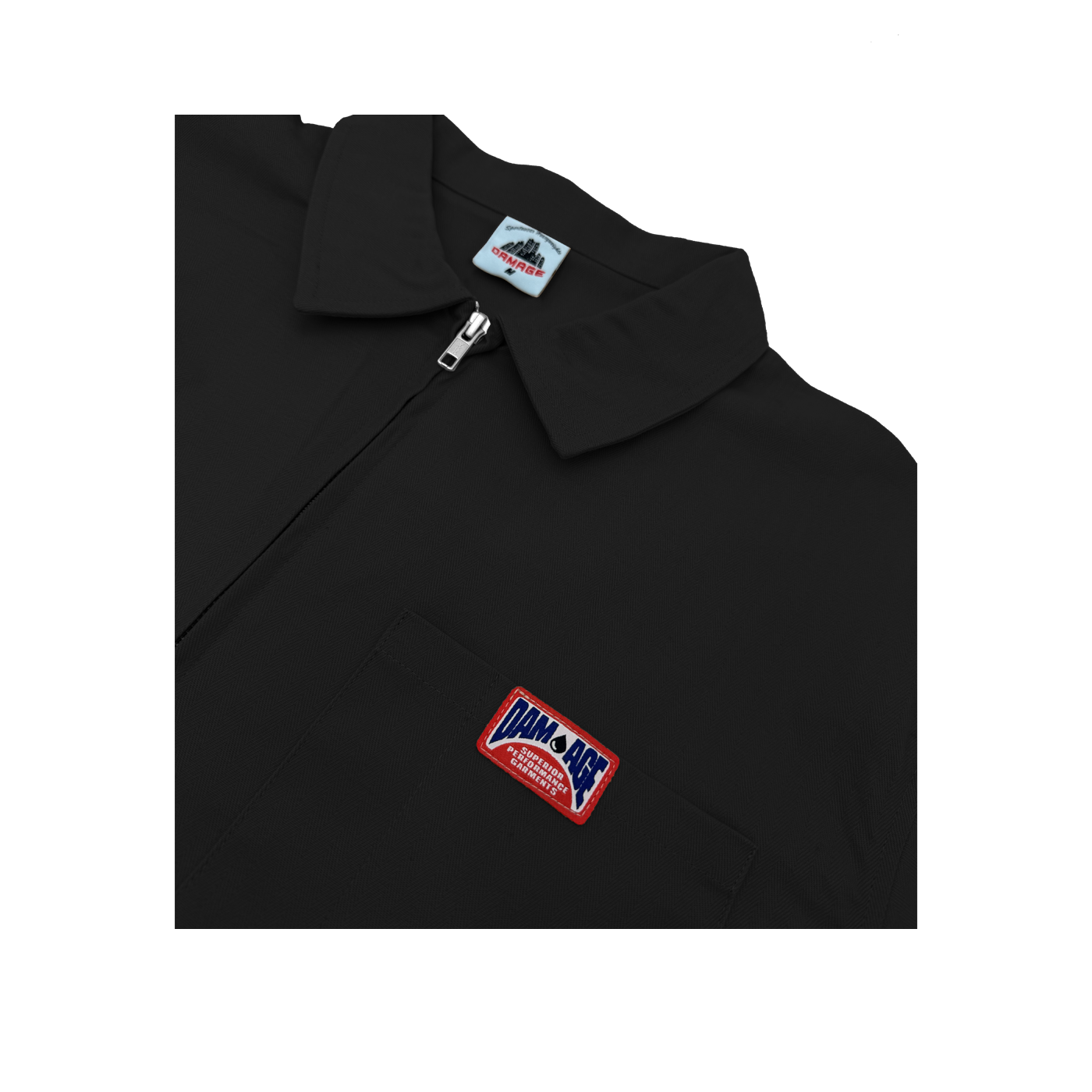 Uniform Zipper Shirt Black