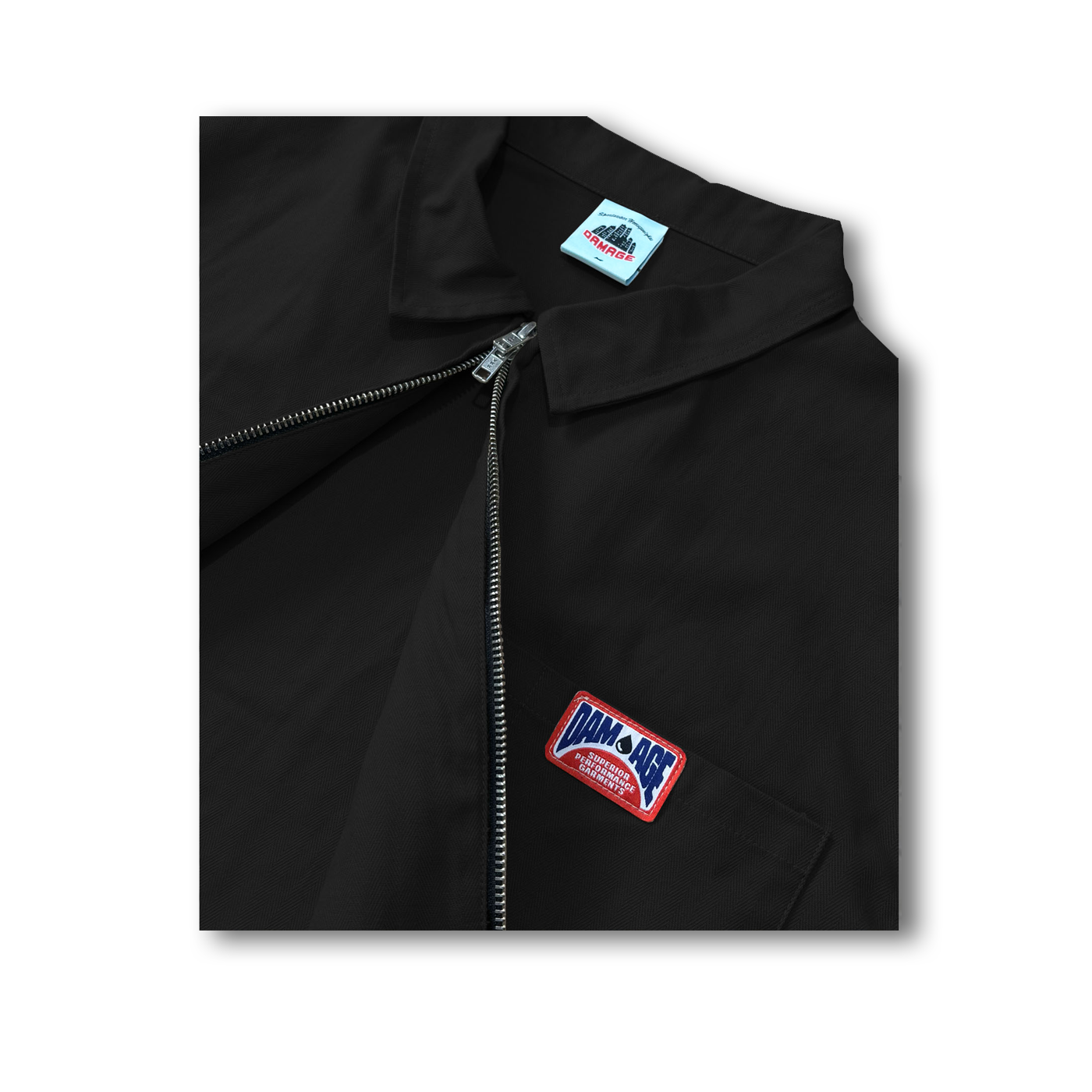 Uniform Zipper Shirt Black